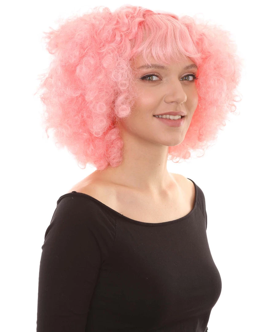 HPO Women's Short Pink Cute Curly Wavy Wig | Party Ready Fancy Cosplay Halloween Wig | Premium Breathable Capless Cap 6 HPO Women's Short Pink Cute Curly Wavy Wig | Party Ready Fancy Cosplay Halloween Wig | Premium Breathable Capless Cap