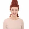 HPO 60's Bouffant Cone Womens Wig | Auburn Vintage Halloween Wig
