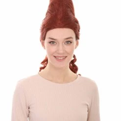 HPO 60's Bouffant Cone Womens Wig | Auburn Vintage Halloween Wig