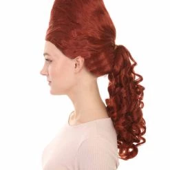 HPO 60's Bouffant Cone Womens Wig | Auburn Vintage Halloween Wig