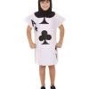HPO Child's Clubs Poker Card Storybook & Fairytale Costume | White & Black Halloween Costume Kids