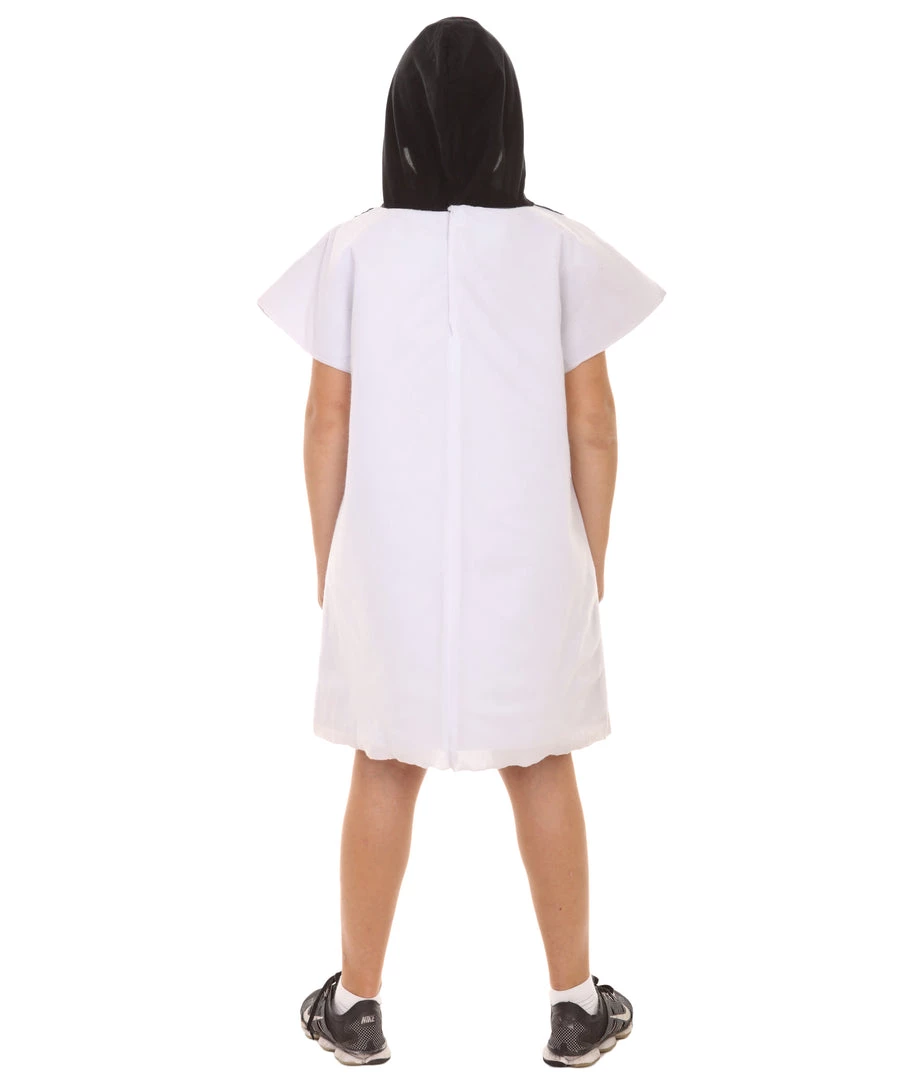 HPO Child's Clubs Poker Card Storybook & Fairytale Costume | White & Black Halloween Costume Kids 4 HPO Child's Clubs Poker Card Storybook & Fairytale Costume | White & Black Halloween Costume Kids