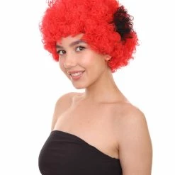 HPO Beetle Unisex Wig | Jumbo Insect Red Super Size Cosplay Halloween Wig | Premium Breathable Capless Cap Women's