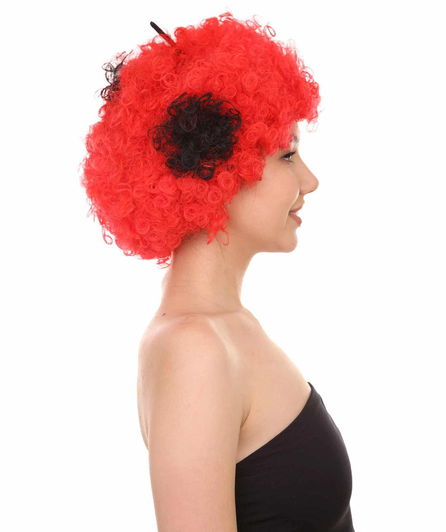 HPO Beetle Unisex Wig | Jumbo Insect Red Super Size Cosplay Halloween Wig | Premium Breathable Capless Cap Women's 5 HPO Beetle Unisex Wig | Jumbo Insect Red Super Size Cosplay Halloween Wig | Premium Breathable Capless Cap Women's