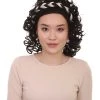 HPO Greek Goddess Womens Wig | Long Black Curly Wig | Premium Breathable Capless Cap
