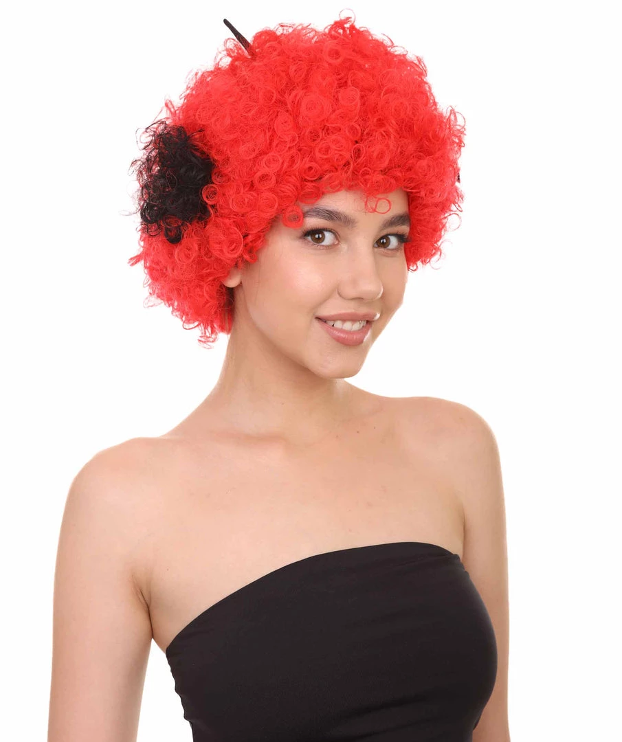 HPO Beetle Unisex Wig | Jumbo Insect Red Super Size Cosplay Halloween Wig | Premium Breathable Capless Cap Women's 6 HPO Beetle Unisex Wig | Jumbo Insect Red Super Size Cosplay Halloween Wig | Premium Breathable Capless Cap Women's