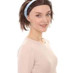 HPO Women's The Croods 2 Style Wig With Hairband | Black & Blonde Mix Wigs | Premium Breathable Capless Cap