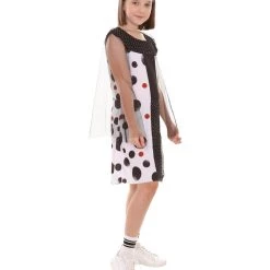 HPO Kids Child's Creepy Clown Girls Costume | Multi Color Cosplay Costume