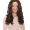 HPO Women's TV Movie Character Wig | Dark Brown Wigs | Premium Breathable Capless Cap