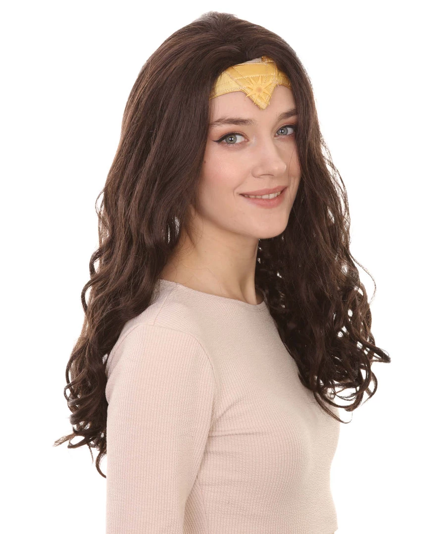 HPO Women's TV Movie Character Wig | Dark Brown Wigs | Premium Breathable Capless Cap 6 HPO Women's TV Movie Character Wig | Dark Brown Wigs | Premium Breathable Capless Cap