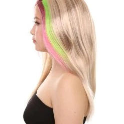 HPO Tri-Color Punk Unisex Wig | Sexy Cosplay Party Halloween Wig | Premium Breathable Capless Cap Women's 11 HPO Tri-Color Punk Unisex Wig | Sexy Cosplay Party Halloween Wig | Premium Breathable Capless Cap Women's