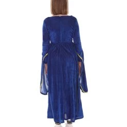 HPO Kids Child's Renaissance Medieval Princess Costume | Blue Cosplay Costume