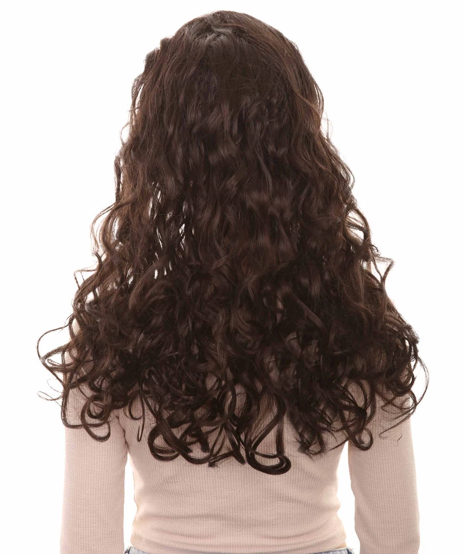 HPO Women's TV Movie Character Wig Dark Brown | Premium Breathable Capless Cap 4 HPO Women's TV Movie Character Wig Dark Brown | Premium Breathable Capless Cap