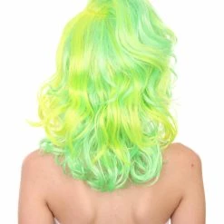 Adult Women's 17" Medium Length Wavy Halloween Cosplay American Singing Personality Costume Wig,Synthetic Soft Fiber Hair, Perfect For Holidays And Parties | HPO 11 Adult Women's 17