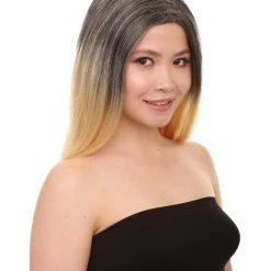 HPO Ombre Womens Wig | Party Ready Fancy Cosplay Halloween Wig | Premium Breathable Capless Cap Men's