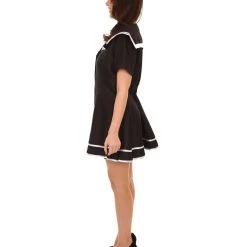 HPO Adult Women's Sailor Dress Celebrity Costume | Black Cosplay Costume 11 HPO Adult Women's Sailor Dress Celebrity Costume | Black Cosplay Costume