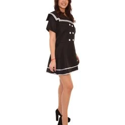 HPO Adult Women's Sailor Dress Celebrity Costume | Black Cosplay Costume 14 HPO Adult Women's Sailor Dress Celebrity Costume | Black Cosplay Costume