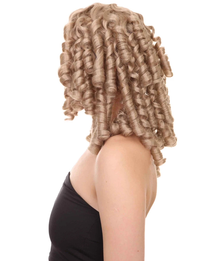 HPO Womens Colonial Lady Blonde Wig | Historical Character Cosplay Halloween Wig | Premium Breathable Capless Cap 3 HPO Womens Colonial Lady Blonde Wig | Historical Character Cosplay Halloween Wig | Premium Breathable Capless Cap