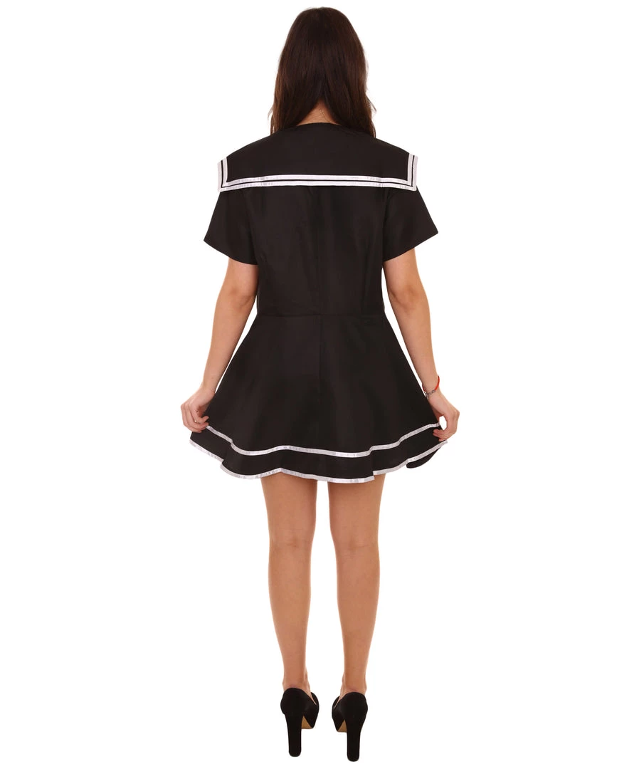 HPO Adult Women's Sailor Dress Celebrity Costume | Black Cosplay Costume 5 HPO Adult Women's Sailor Dress Celebrity Costume | Black Cosplay Costume