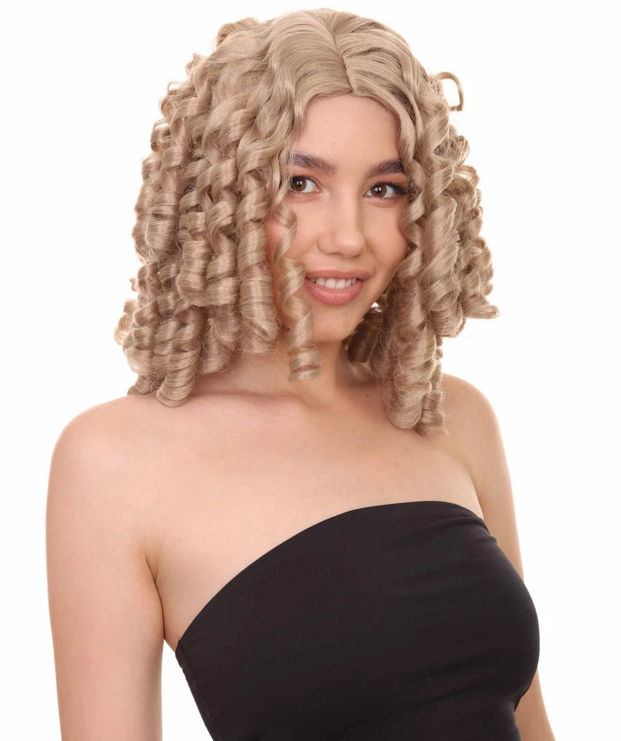HPO Womens Colonial Lady Blonde Wig | Historical Character Cosplay Halloween Wig | Premium Breathable Capless Cap 6 HPO Womens Colonial Lady Blonde Wig | Historical Character Cosplay Halloween Wig | Premium Breathable Capless Cap