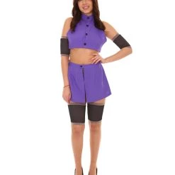 HPO Adult Women's Ninja Costume | Blue & Black Cosplay Costume