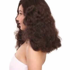 Adult Women's 17" Inch Medium Length Wavy Halloween Cosplay Euphoria Of Dating Terry Wig, Synthetic Soft Fiber Hair, Capless Cap Design For Comfort And Fit | HPO 10 Adult Women's 17