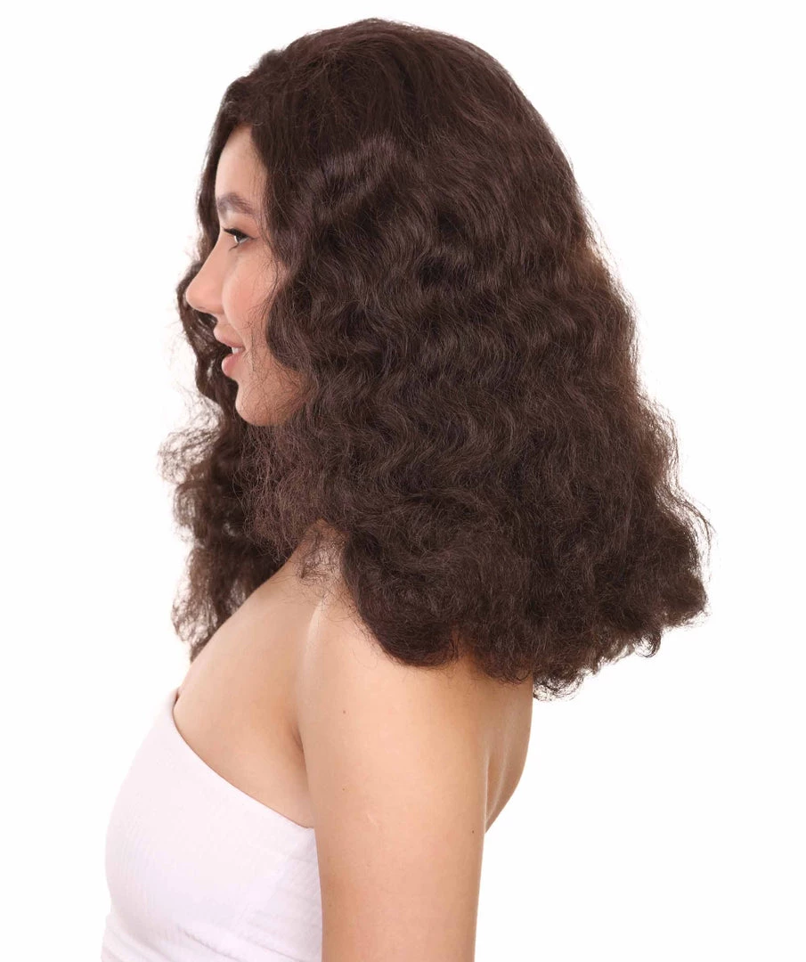 Adult Women's 17" Inch Medium Length Wavy Halloween Cosplay Euphoria Of Dating Terry Wig, Synthetic Soft Fiber Hair, Capless Cap Design For Comfort And Fit | HPO 3 Adult Women's 17" Inch Medium Length Wavy Halloween Cosplay Euphoria Of Dating Terry Wig, Synthetic Soft Fiber Hair, Capless Cap Design For Comfort And Fit | HPO