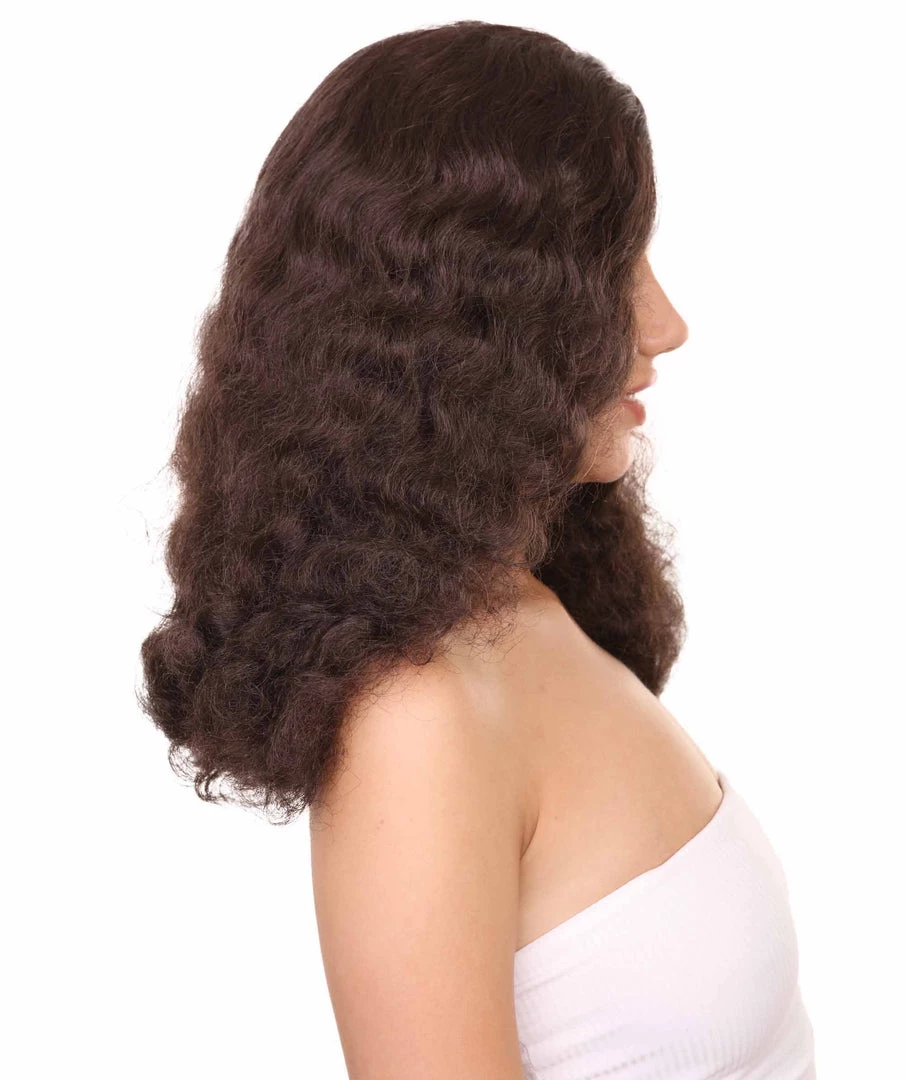 Adult Women's 17" Inch Medium Length Wavy Halloween Cosplay Euphoria Of Dating Terry Wig, Synthetic Soft Fiber Hair, Capless Cap Design For Comfort And Fit | HPO 5 Adult Women's 17" Inch Medium Length Wavy Halloween Cosplay Euphoria Of Dating Terry Wig, Synthetic Soft Fiber Hair, Capless Cap Design For Comfort And Fit | HPO