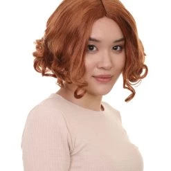 HPO Women's Womens Game Thief Wig | Brown Sexy Cosplay Party Halloween Wig | Premium Breathable Capless Cap
