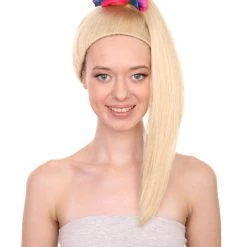 Adult Women's 19" Inch Long Length Halloween Cosplay Spunky American Actress Costume Wig, Synthetic Soft Fiber Hair, Perfect For Your Next Party Or Holiday Event | HPO