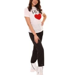 HPO Adult Women's Valentine's Day Matching Couple T-Shirt | White Cosplay Costume