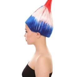FLAGWIGS Women's Flag Troll Wigs | Croatia | Patriotic Character Cosplay Halloween Wigs | Premium Breathable Capless Cap 11 FLAGWIGS Women's Flag Troll Wigs | Croatia | Patriotic Character Cosplay Halloween Wigs | Premium Breathable Capless Cap