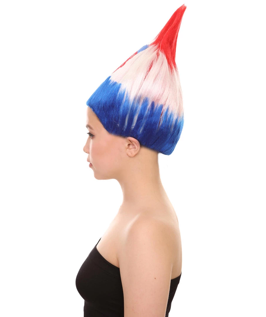FLAGWIGS Women's Flag Troll Wigs | Croatia | Patriotic Character Cosplay Halloween Wigs | Premium Breathable Capless Cap 3 FLAGWIGS Women's Flag Troll Wigs | Croatia | Patriotic Character Cosplay Halloween Wigs | Premium Breathable Capless Cap