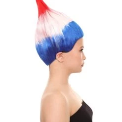 FLAGWIGS Women's Flag Troll Wigs | Croatia | Patriotic Character Cosplay Halloween Wigs | Premium Breathable Capless Cap 13 FLAGWIGS Women's Flag Troll Wigs | Croatia | Patriotic Character Cosplay Halloween Wigs | Premium Breathable Capless Cap