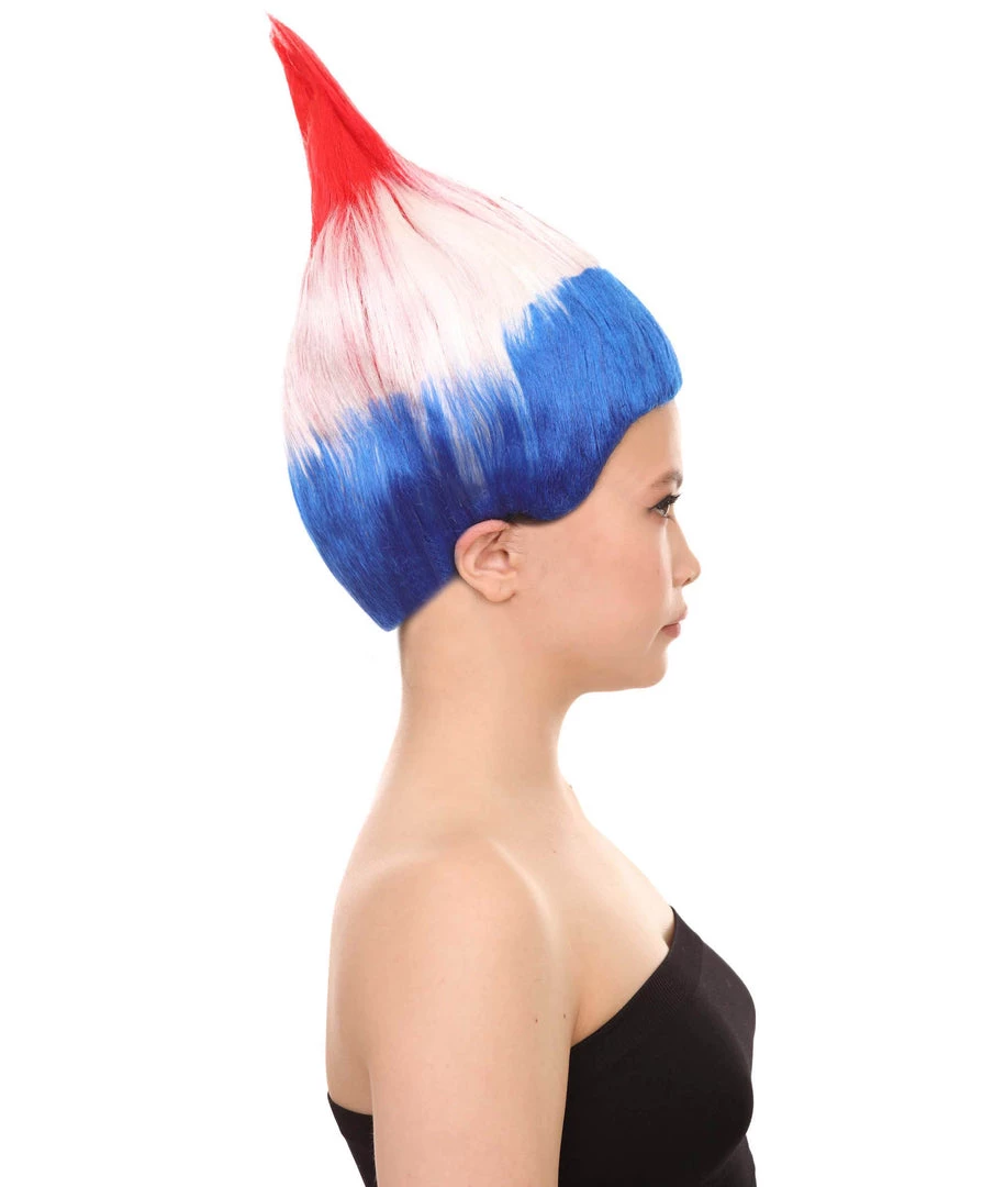 FLAGWIGS Women's Flag Troll Wigs | Croatia | Patriotic Character Cosplay Halloween Wigs | Premium Breathable Capless Cap 5 FLAGWIGS Women's Flag Troll Wigs | Croatia | Patriotic Character Cosplay Halloween Wigs | Premium Breathable Capless Cap