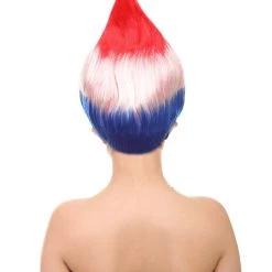 FLAGWIGS Women's Flag Troll Wigs | Croatia | Patriotic Character Cosplay Halloween Wigs | Premium Breathable Capless Cap 12 FLAGWIGS Women's Flag Troll Wigs | Croatia | Patriotic Character Cosplay Halloween Wigs | Premium Breathable Capless Cap