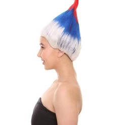 FLAGWIGS Serbia Flag Sport Troll Wig | National Pride Wig | Premium Breathable Capless Cap Women's 13 FLAGWIGS Serbia Flag Sport Troll Wig | National Pride Wig | Premium Breathable Capless Cap Women's