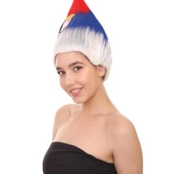 FLAGWIGS Serbia Flag Sport Troll Wig | National Pride Wig | Premium Breathable Capless Cap Women's 12 FLAGWIGS Serbia Flag Sport Troll Wig | National Pride Wig | Premium Breathable Capless Cap Women's