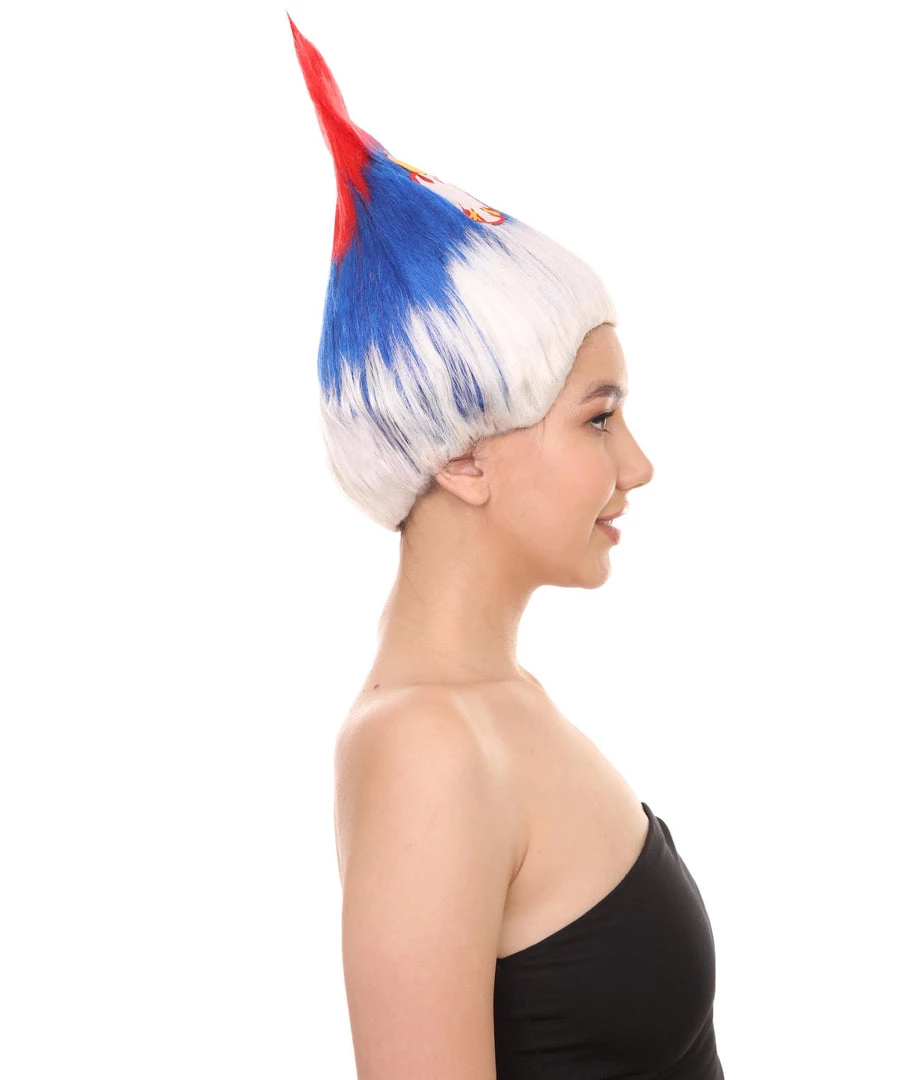 FLAGWIGS Serbia Flag Sport Troll Wig | National Pride Wig | Premium Breathable Capless Cap Women's 6 FLAGWIGS Serbia Flag Sport Troll Wig | National Pride Wig | Premium Breathable Capless Cap Women's