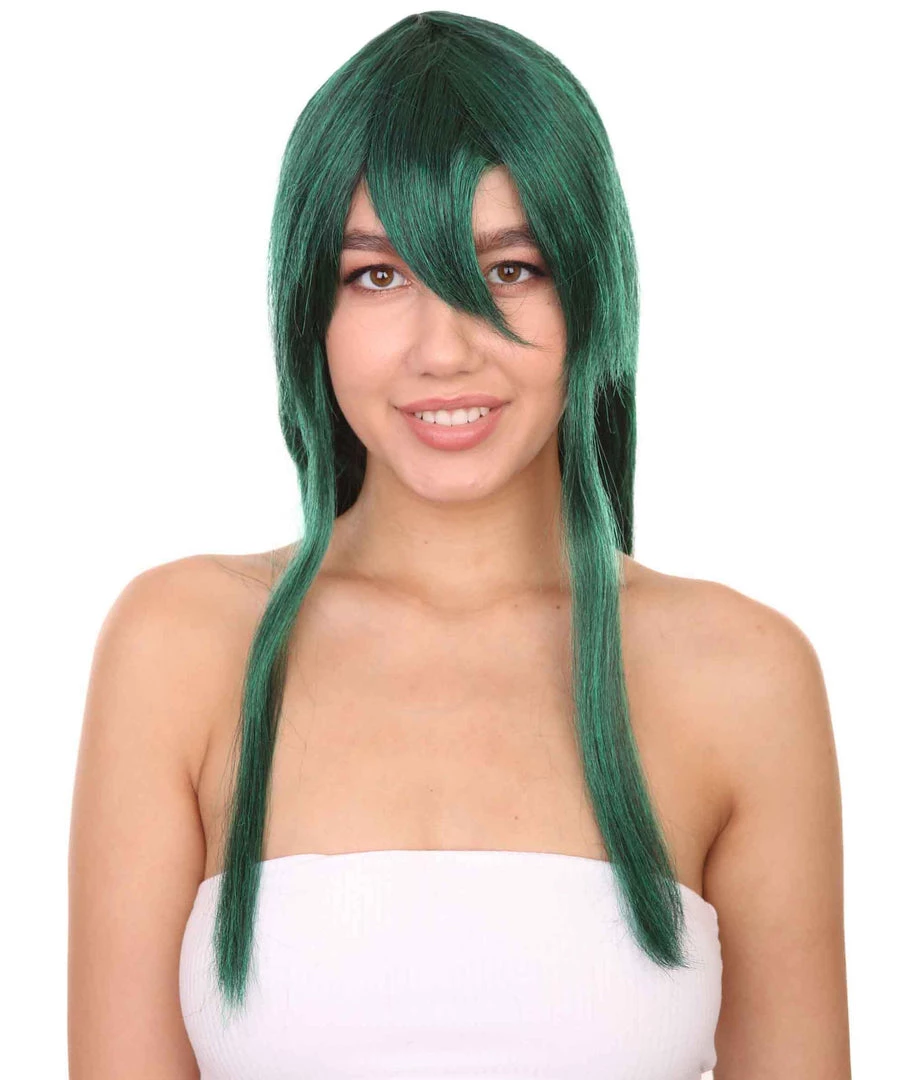 Adult Women's 34" Inch Extra Long Length Halloween Cosplay Student Of Heros Wig, Synthetic Soft Fiber Hair, Perfect For Your Next Conventiton And Group Anime Party! | HPO 1 Adult Women's 34" Inch Extra Long Length Halloween Cosplay Student Of Heros Wig, Synthetic Soft Fiber Hair, Perfect For Your Next Conventiton And Group Anime Party! | HPO