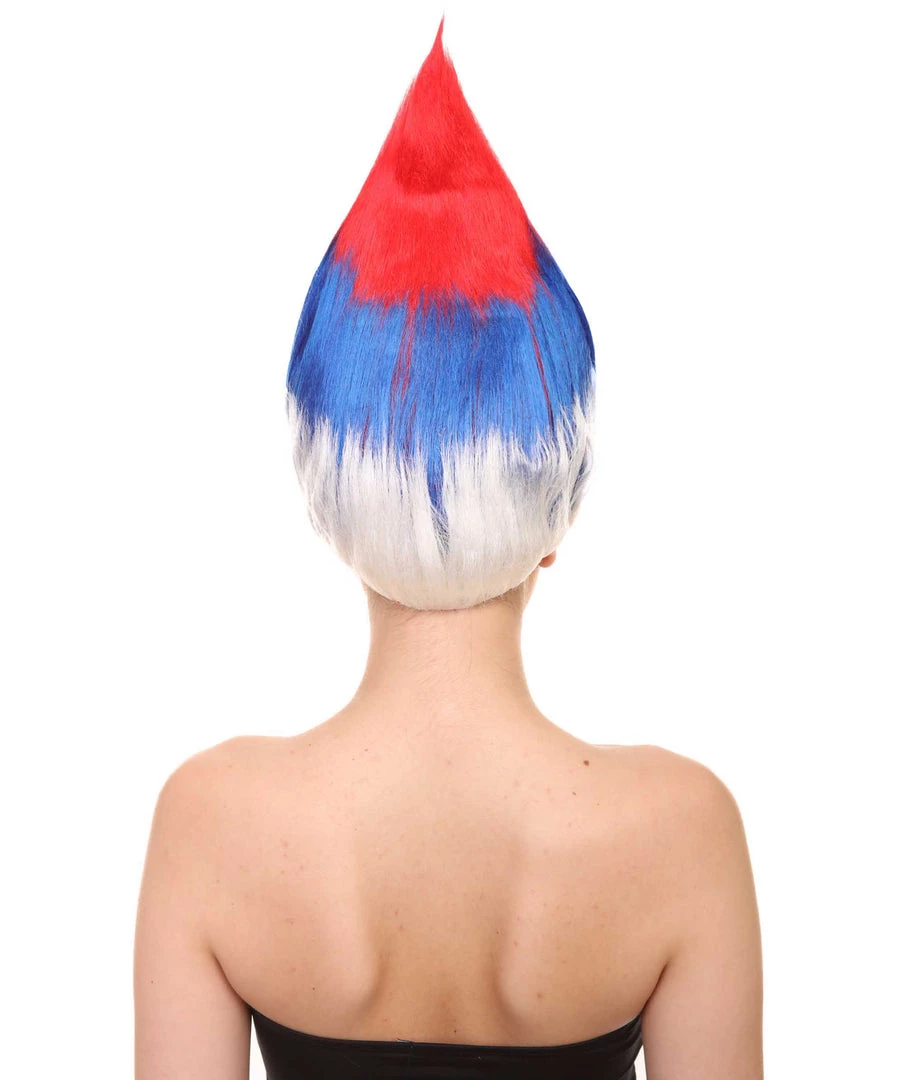 FLAGWIGS Serbia Flag Sport Troll Wig | National Pride Wig | Premium Breathable Capless Cap Women's 5 FLAGWIGS Serbia Flag Sport Troll Wig | National Pride Wig | Premium Breathable Capless Cap Women's