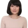 HPO Flapper Multi Colors Bob Womens Wig | Short Natural Looking Wig | Premium Breathable Capless Cap