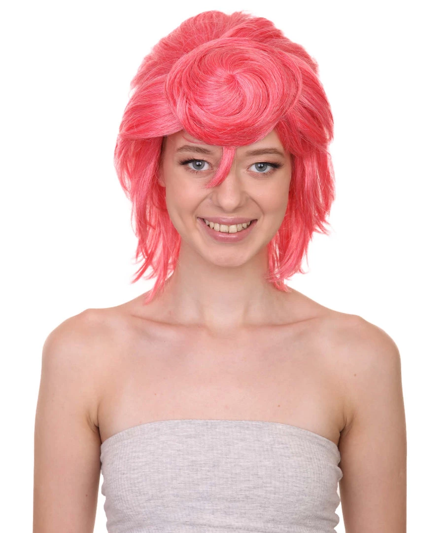 Adult Women's 13" Inch Medium Length Halloween Cosplay Daughter Of Boss Una Wig, Synthetic Soft Fiber Hair, Perfect For Your Next Convention And Group Anime Party! | HPO 1 Adult Women's 13" Inch Medium Length Halloween Cosplay Daughter Of Boss Una Wig, Synthetic Soft Fiber Hair, Perfect For Your Next Convention And Group Anime Party! | HPO