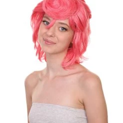 Adult Women's 13" Inch Medium Length Halloween Cosplay Daughter Of Boss Una Wig, Synthetic Soft Fiber Hair, Perfect For Your Next Convention And Group Anime Party! | HPO