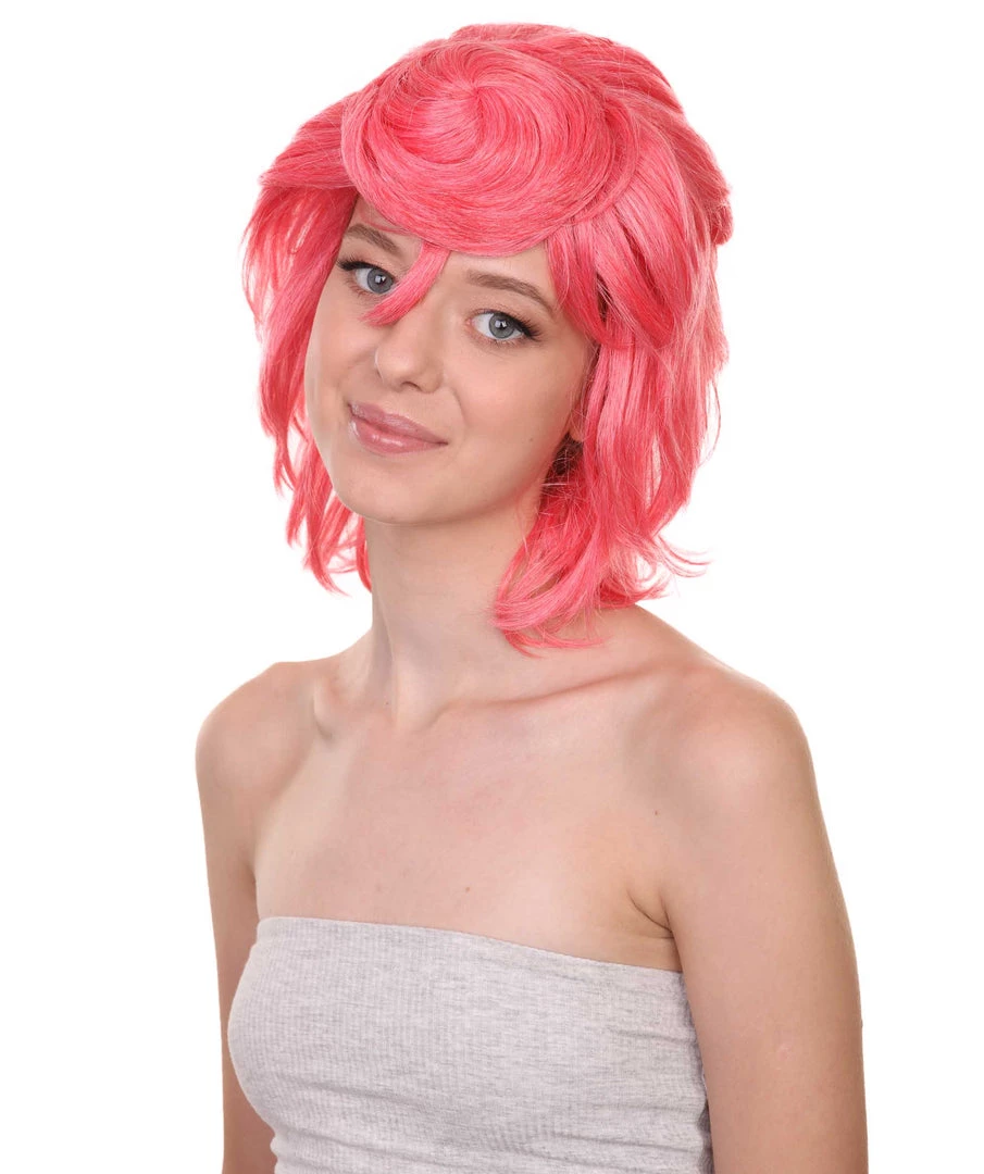Adult Women's 13" Inch Medium Length Halloween Cosplay Daughter Of Boss Una Wig, Synthetic Soft Fiber Hair, Perfect For Your Next Convention And Group Anime Party! | HPO 2 Adult Women's 13" Inch Medium Length Halloween Cosplay Daughter Of Boss Una Wig, Synthetic Soft Fiber Hair, Perfect For Your Next Convention And Group Anime Party! | HPO
