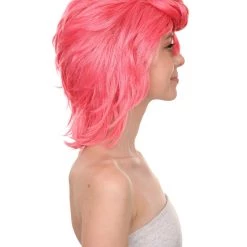 Adult Women's 13" Inch Medium Length Halloween Cosplay Daughter Of Boss Una Wig, Synthetic Soft Fiber Hair, Perfect For Your Next Convention And Group Anime Party! | HPO 12 Adult Women's 13