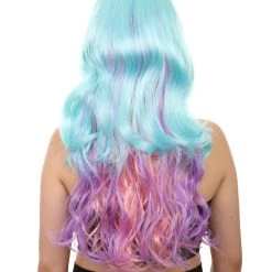 HPO Long Colorful Curly Wave Cosplay Womens Wig | Crazy Colorful Stage/Event Fancy Wig | Premium Breathable Capless Cap 12 HPO Long Colorful Curly Wave Cosplay Womens Wig | Crazy Colorful Stage/Event Fancy Wig | Premium Breathable Capless Cap