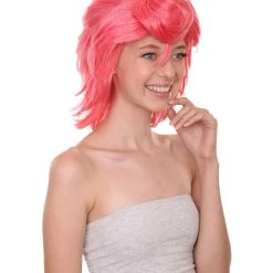 Adult Women's 13" Inch Medium Length Halloween Cosplay Daughter Of Boss Una Wig, Synthetic Soft Fiber Hair, Perfect For Your Next Convention And Group Anime Party! | HPO 13 Adult Women's 13