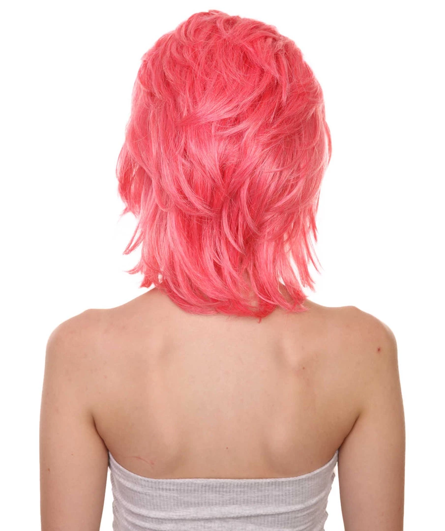 Adult Women's 13" Inch Medium Length Halloween Cosplay Daughter Of Boss Una Wig, Synthetic Soft Fiber Hair, Perfect For Your Next Convention And Group Anime Party! | HPO 4 Adult Women's 13" Inch Medium Length Halloween Cosplay Daughter Of Boss Una Wig, Synthetic Soft Fiber Hair, Perfect For Your Next Convention And Group Anime Party! | HPO