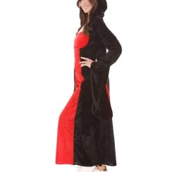 HPO Adult Women's Temptress Vampire Costume | Black & Red Halloween Costume